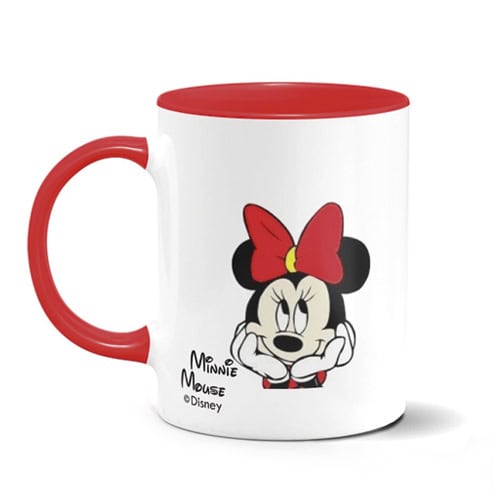 Mug Disney Minnie Mouse personalizada, excelente para presente infantil e decoração de cozinha moderna.